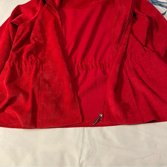 Christopher & Banks Women’s Lightweight Corduroy Jacket Zip Up Sz XL Colour Red - Picture 9 of 17